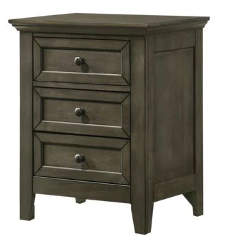 San Mateo 6-Piece Full Panel Bedroom Package - Pewter - Image 3