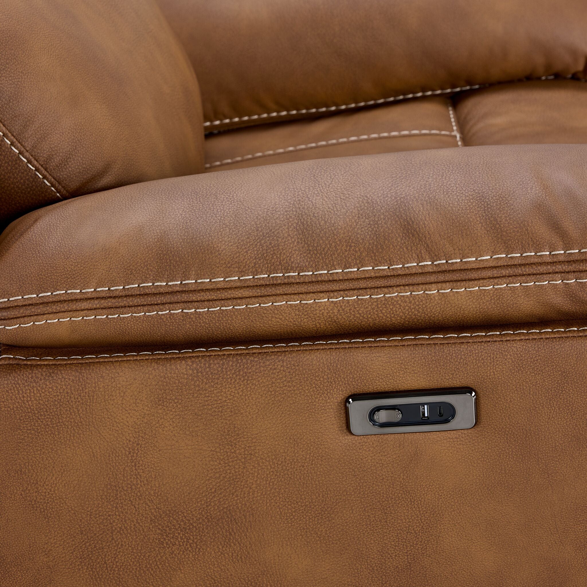 Santa Fe Glider Power Recliner - Copper - Image 5