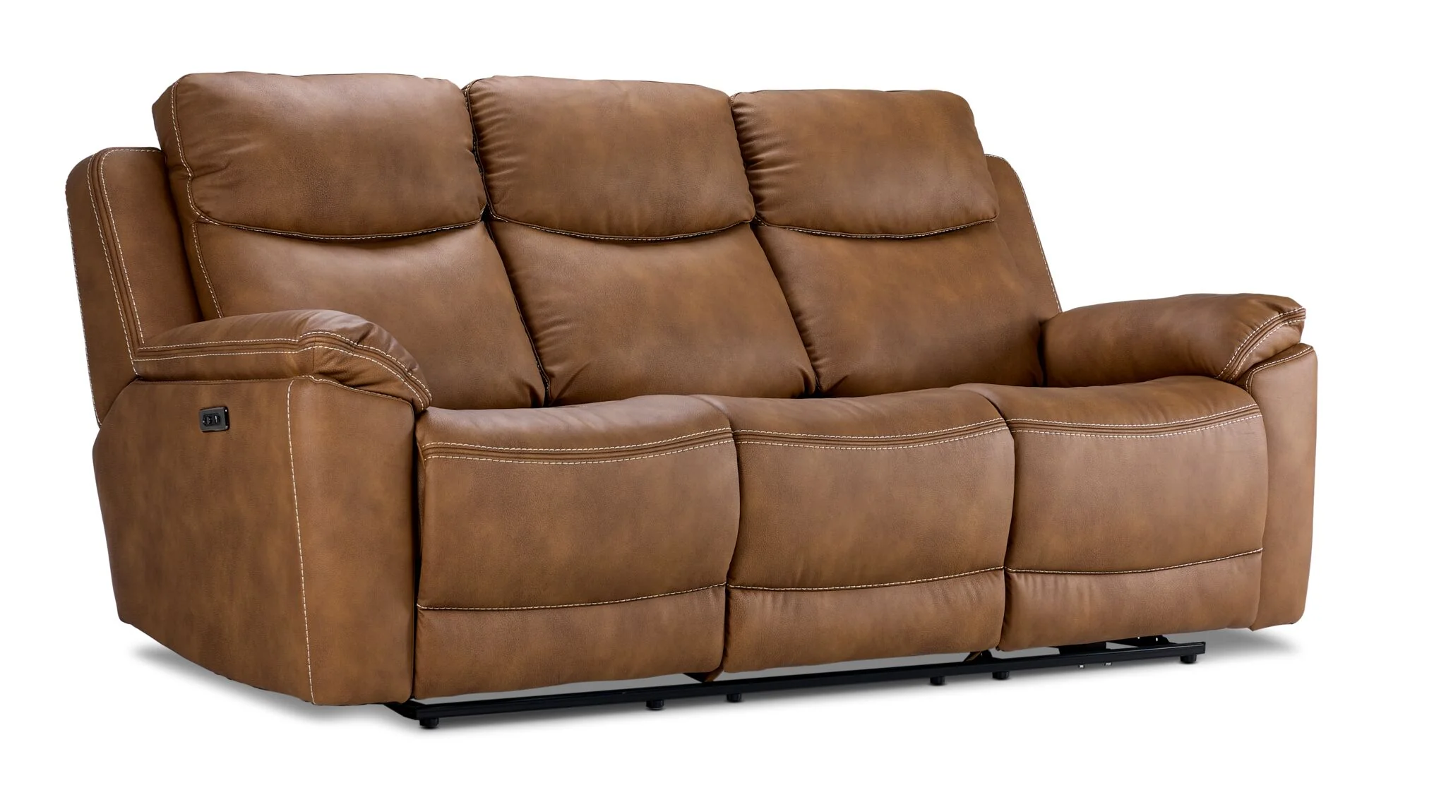 Santa Fe Power Reclining Sofa and Chair Set - Copper - Image 2