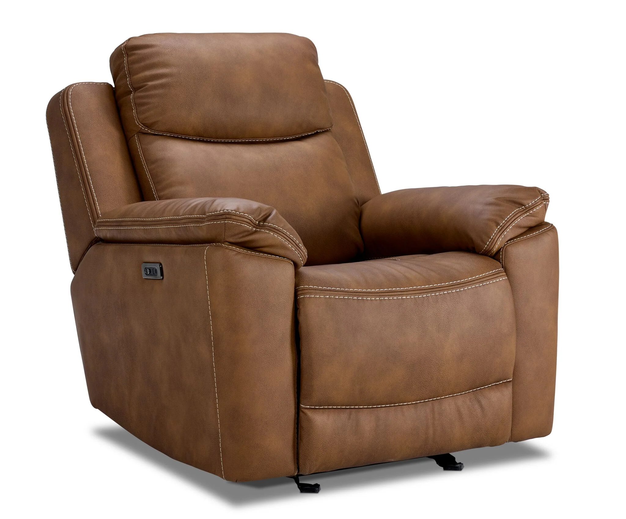 Santa Fe Power Reclining Sofa, Loveseat and Chair Set - Copper - Image 4