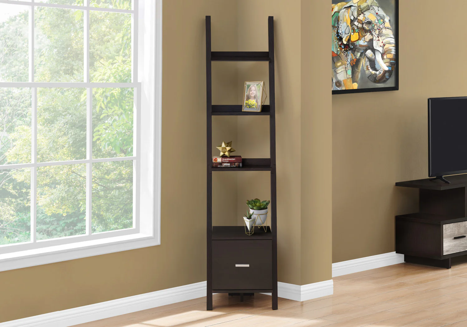 Saro Bookcase - Espresso - Image 2