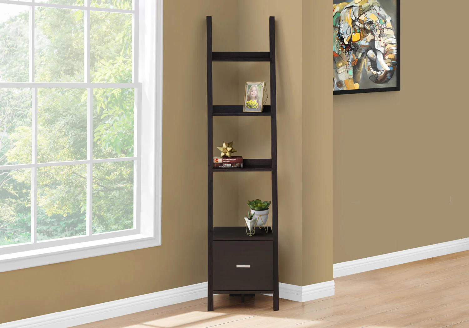 Saro Bookcase - Espresso - Image 6