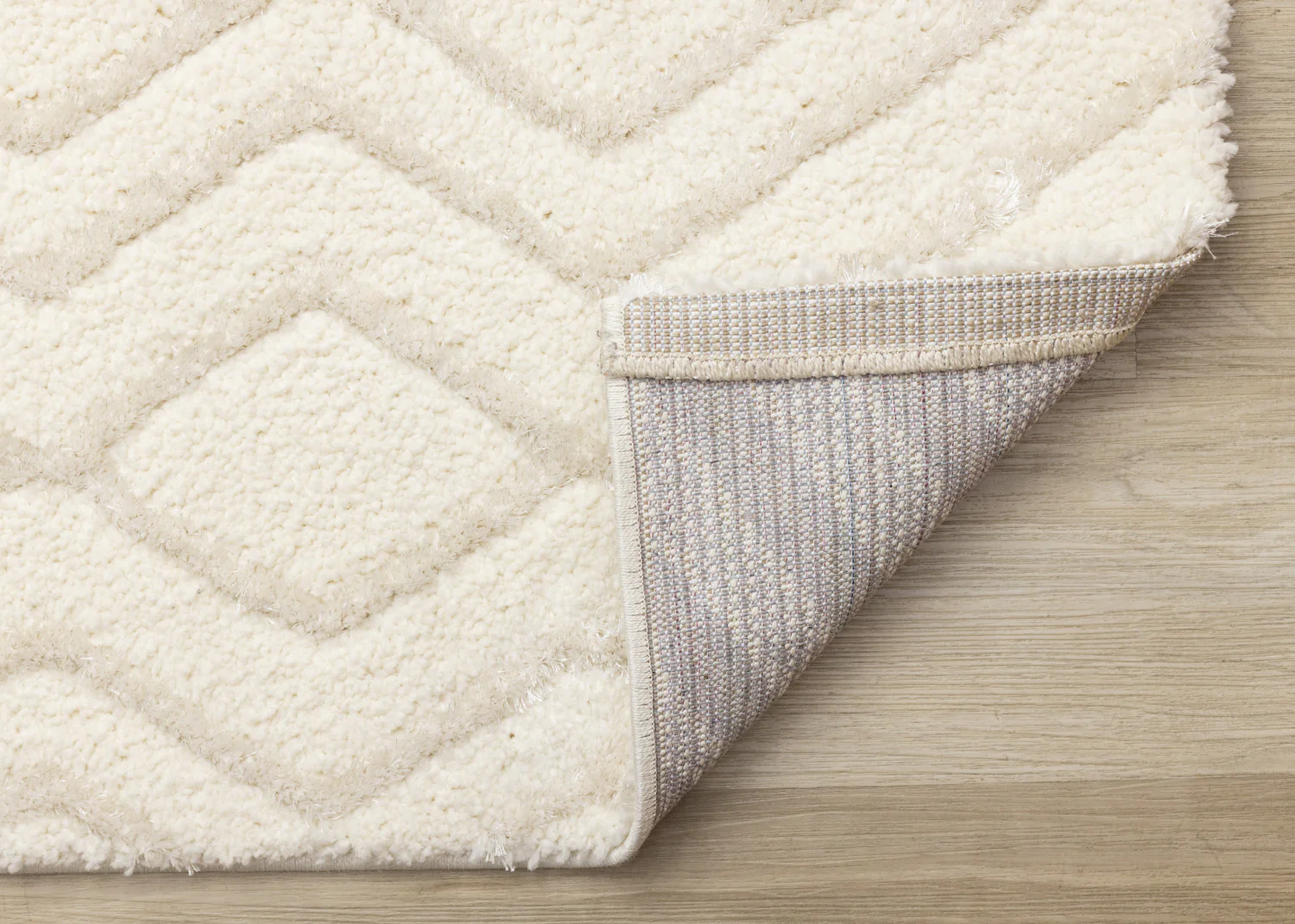 Sasha Soft Diamonds Area Rug - 8' X 11' - Cream - Image 7