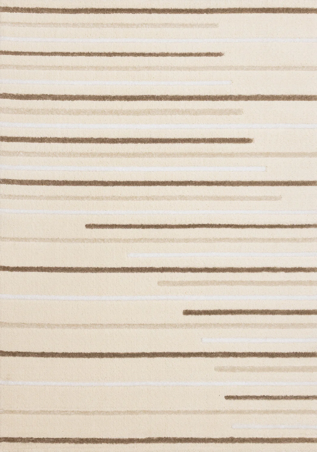 Sasha Soft Modern Lines Area Rug - 5' X 8' - Cream