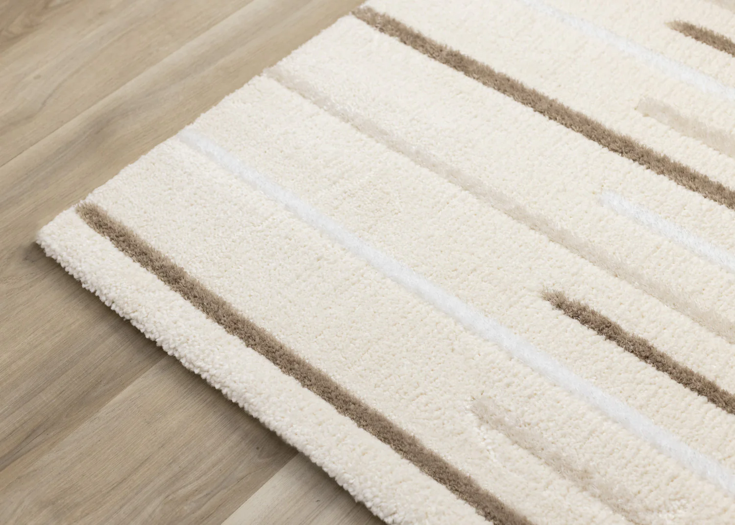 Sasha Soft Modern Lines Area Rug - 5' X 8' - Cream - Image 12