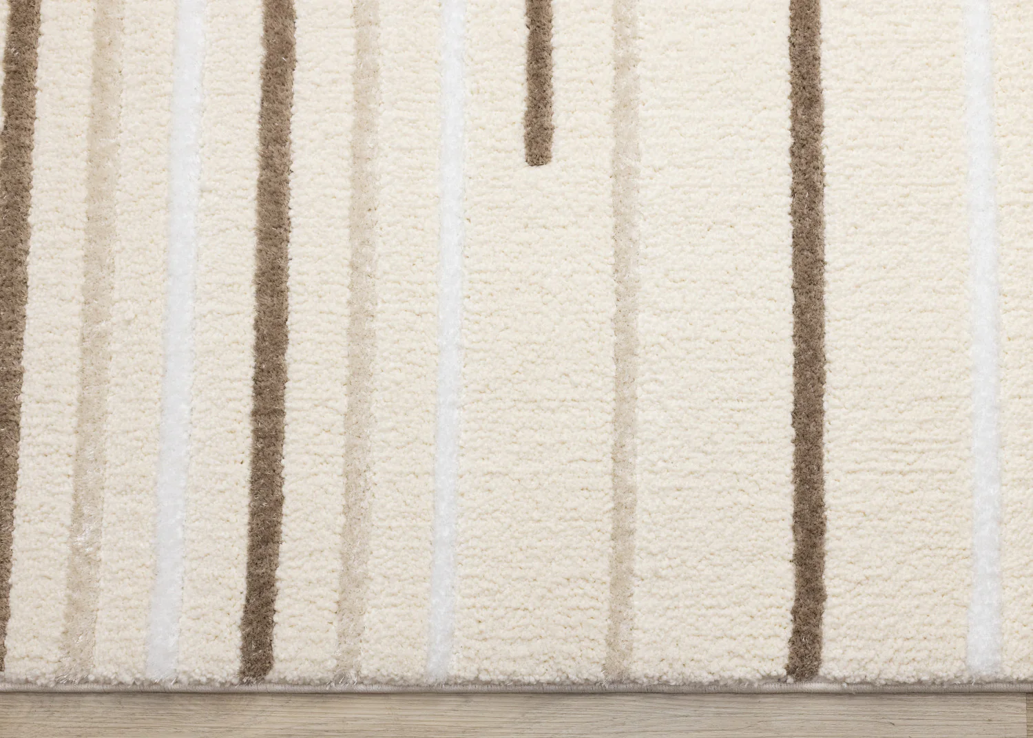 Sasha Soft Modern Lines Area Rug - 5' X 8' - Cream - Image 9