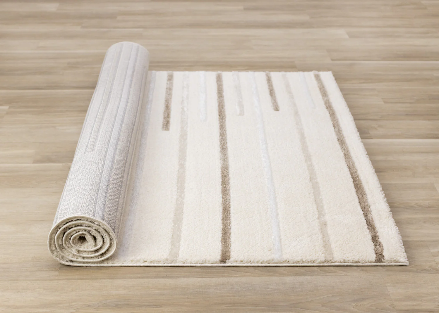 Sasha Soft Modern Lines Area Rug - 7' X 10' - Cream - Image 8