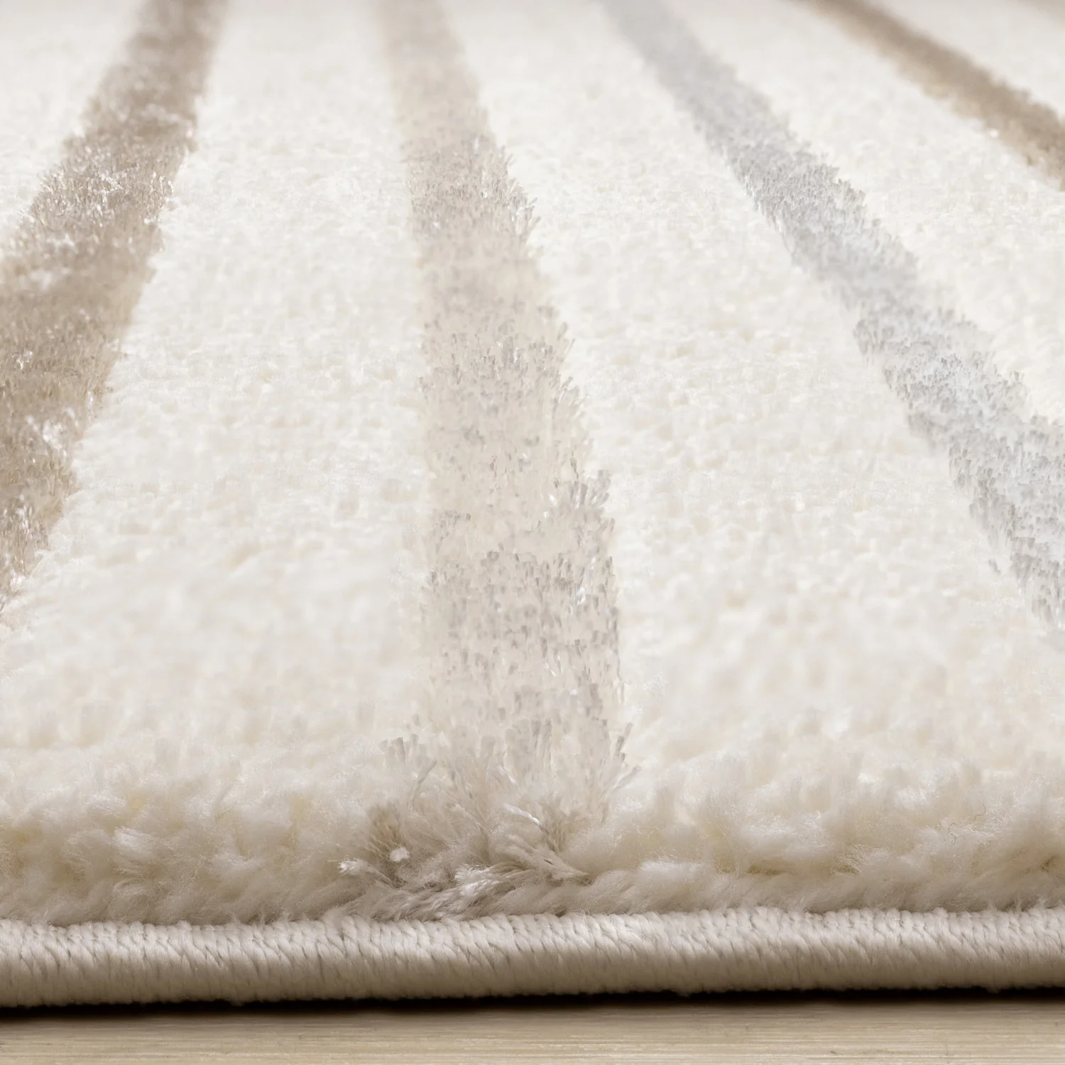 Sasha Soft Modern Lines Area Rug - 8' X 11' - Cream - Image 5