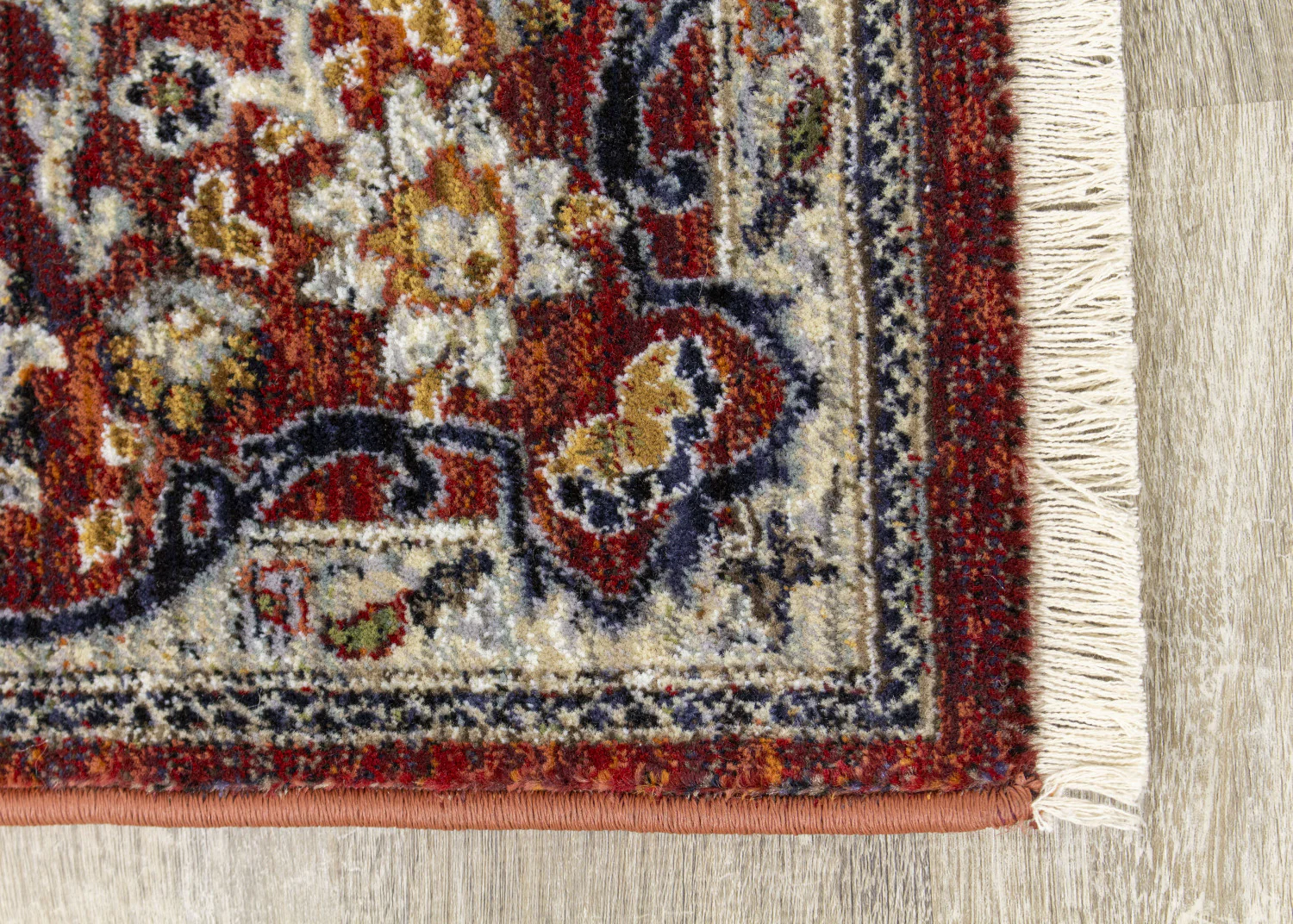 Satara Classic Border Area Rug - 5' X 8' - Red/Cream - Image 3