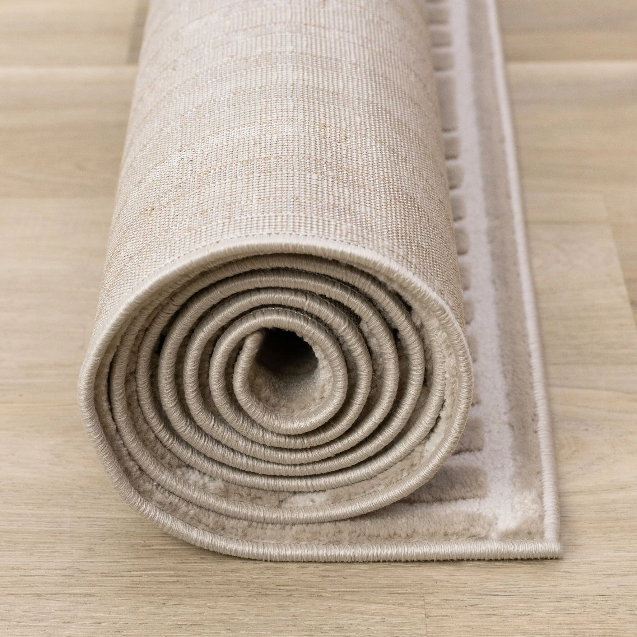 Sculpted Dunes 6'7" x 9'6" Modern Geometric Arches Pattern Area Rug - Cream, Beige - Image 10
