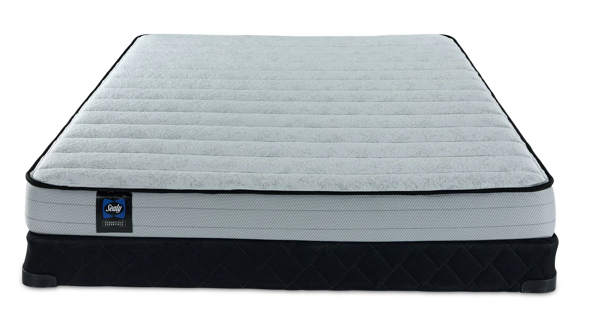 Sealy® Essentials Evan II Medium Queen Mattress and Low-Profile Boxspring - Image 2
