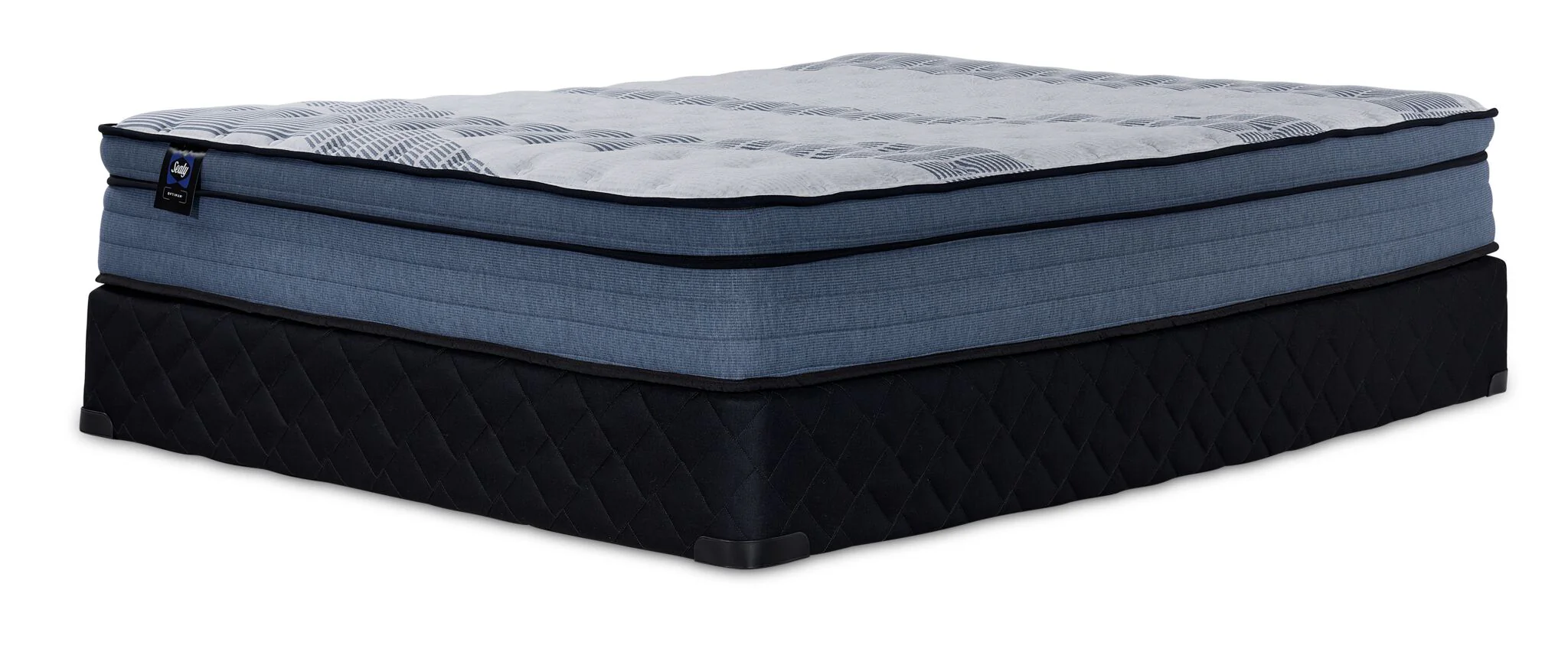 Sealy® Essentials Remy Firm Eurotop King Mattress and Split Boxspring Set - Image 3