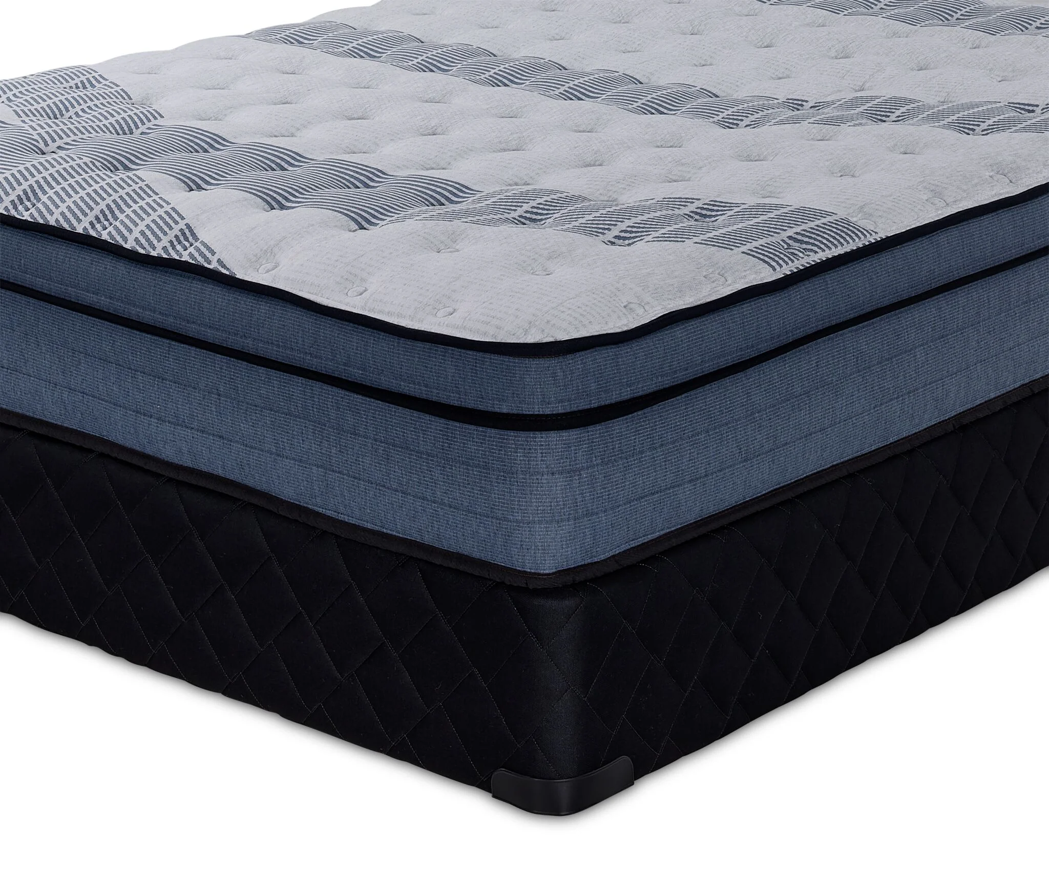 Sealy® Essentials Remy Firm Eurotop King Mattress and Split Boxspring Set - Image 5