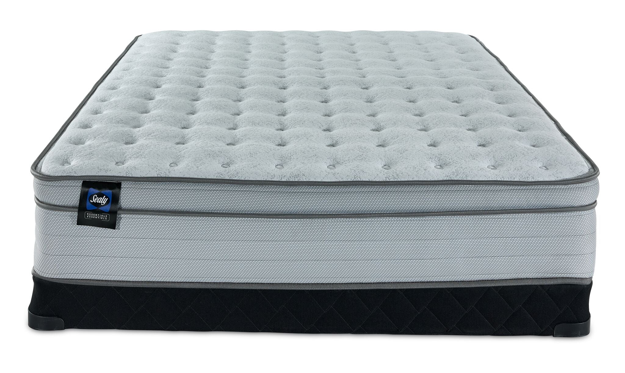 Sealy® Essentials Remy II Firm Eurotop Queen Mattress and Low-Profile Boxspring - Image 2