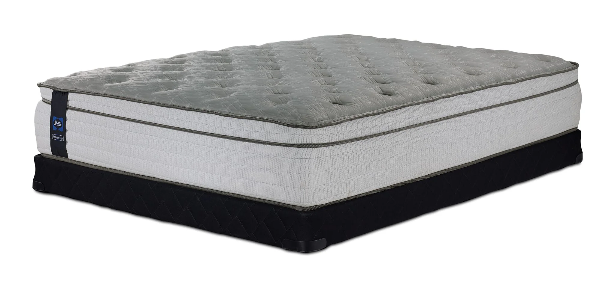 Sealy Posturepedic® Correct Comfort 5 Medium Eurotop Full Mattress and Low Profile Boxspring Set