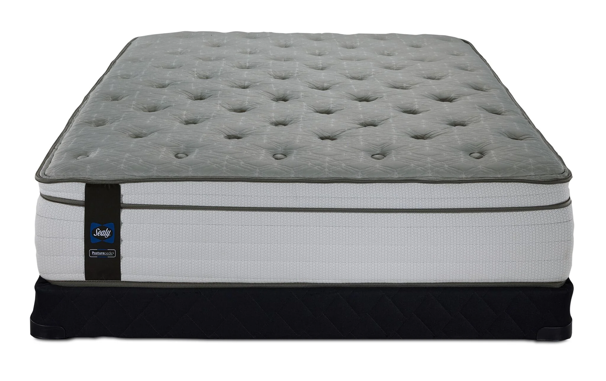 Sealy Posturepedic® Correct Comfort 5 Medium Eurotop Full Mattress and Low Profile Boxspring Set - Image 2
