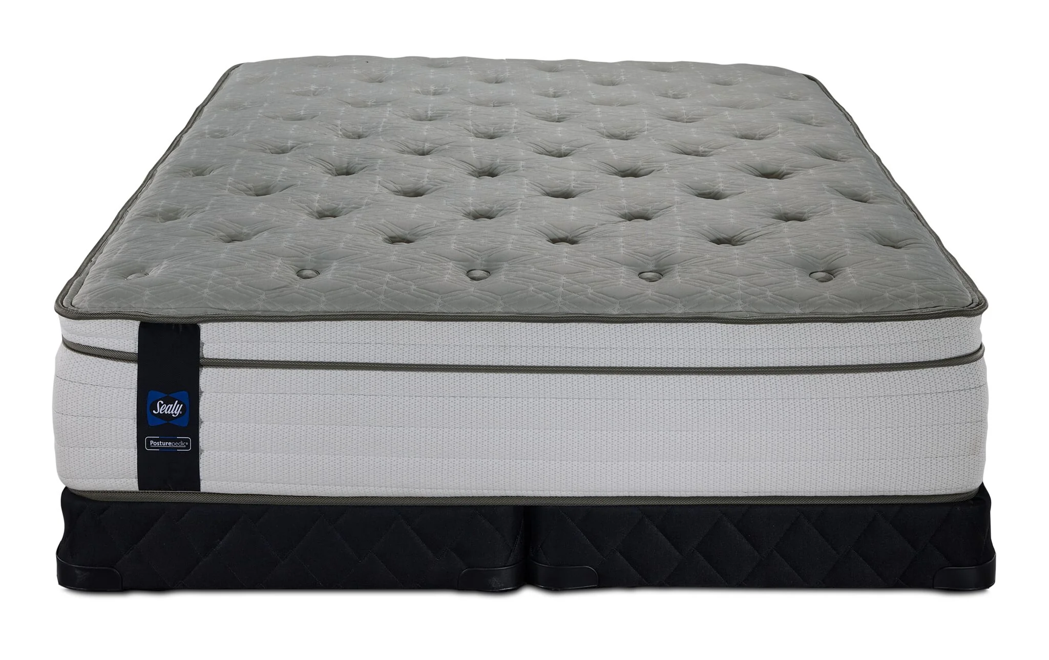 Sealy Posturepedic® Correct Comfort 5 Medium Eurotop King Mattress and Low Profile Split Boxspring Set - Image 2