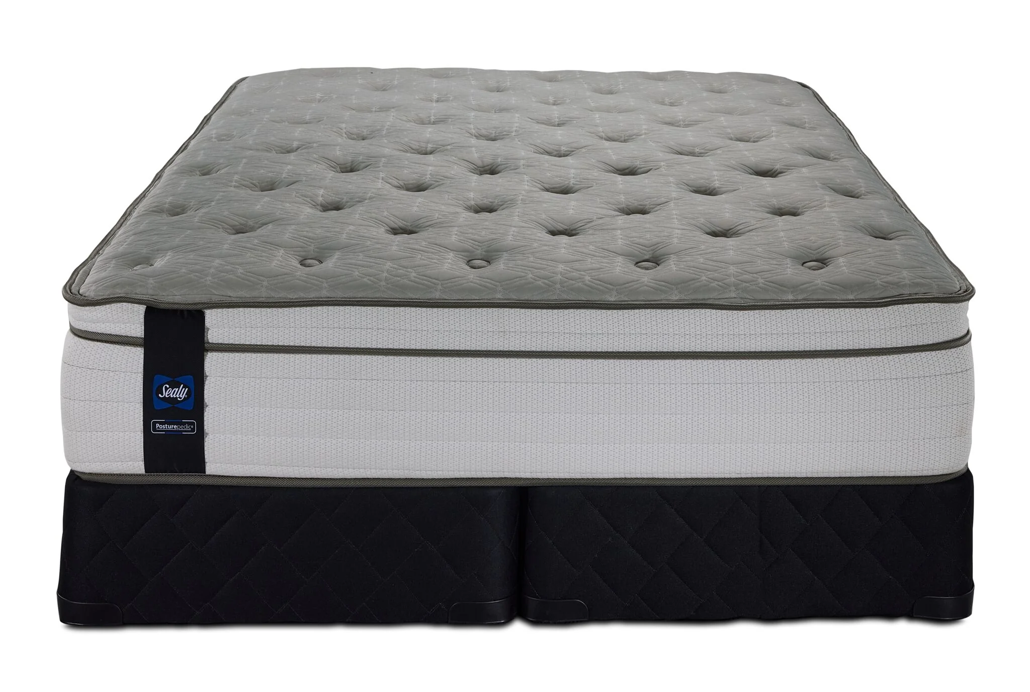 Sealy Posturepedic® Correct Comfort 5 Medium Eurotop King Mattress and Split Boxspring Set - Image 2