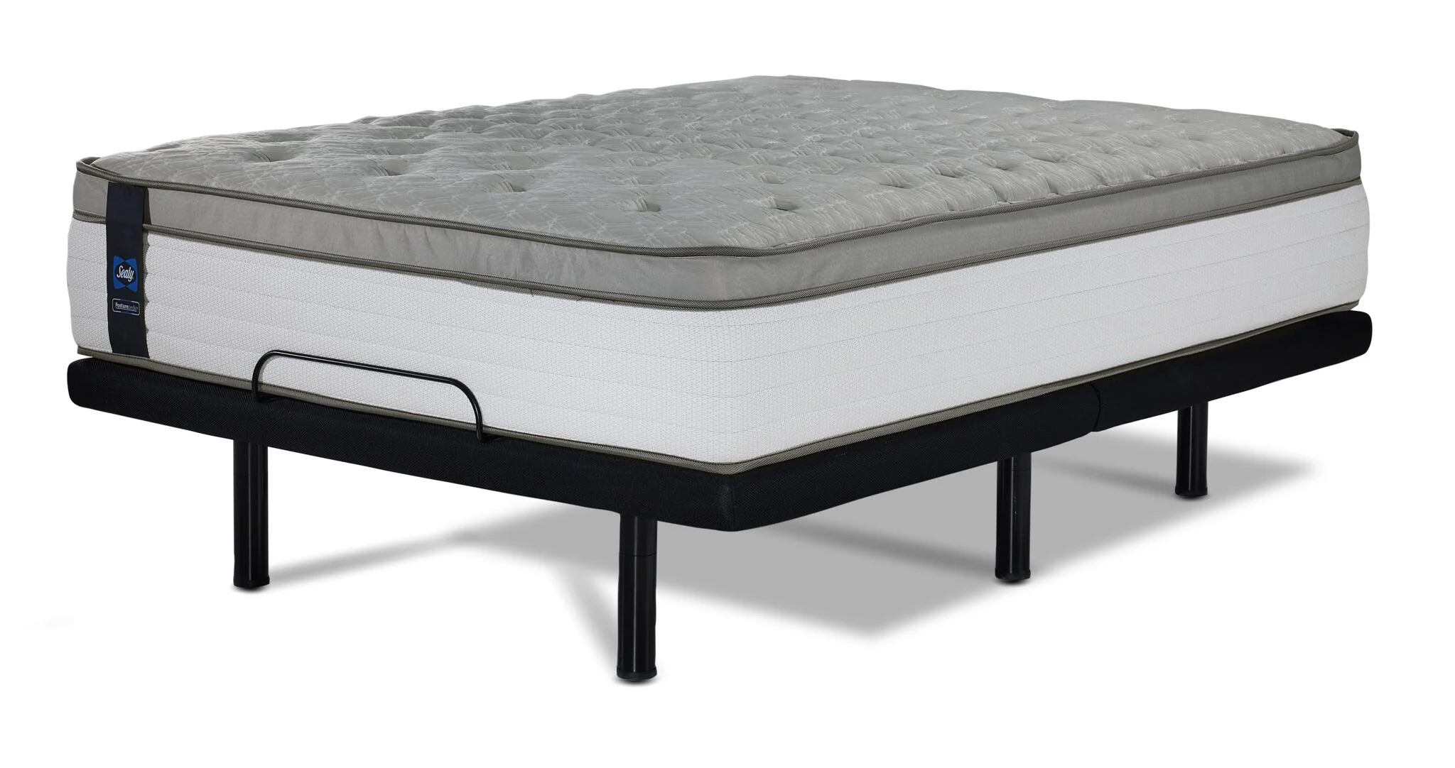 Sealy Posturepedic® Correct Comfort 6 Firm Eurotop King Mattress and L2 Motion Pro Adjustable Base - Image 2