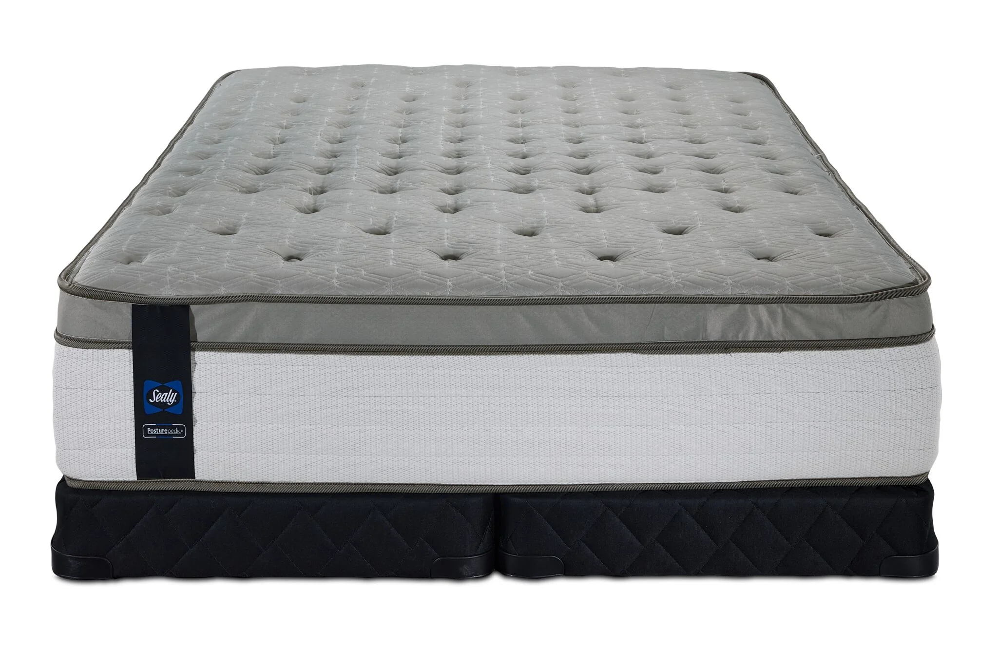 Sealy Posturepedic® Correct Comfort 6 Firm Eurotop King Mattress and Low Profile Split Boxspring Set - Image 2