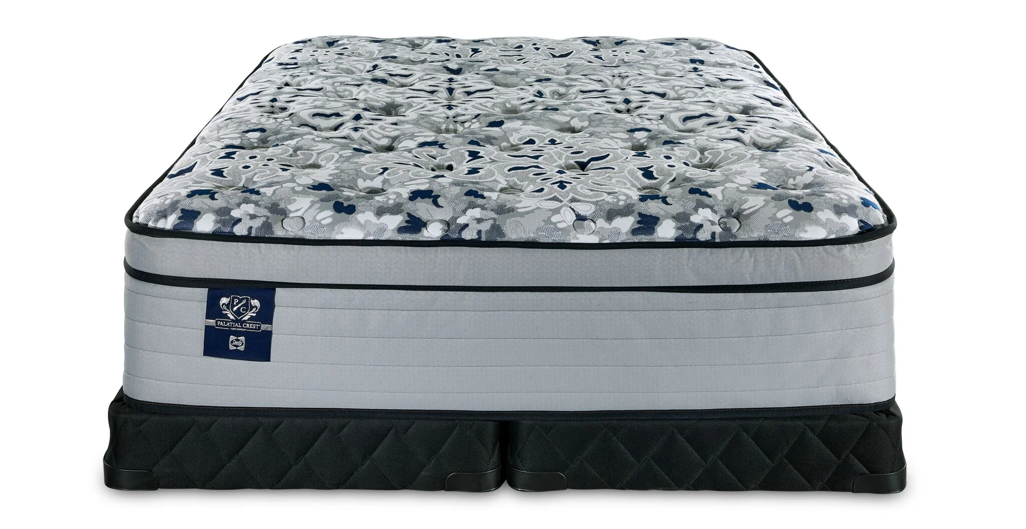 Sealy Posturepedic® Palatial Crest® Kamden II Firm Eurotop King Mattress and Low Profile Split Boxspring Set - Image 2