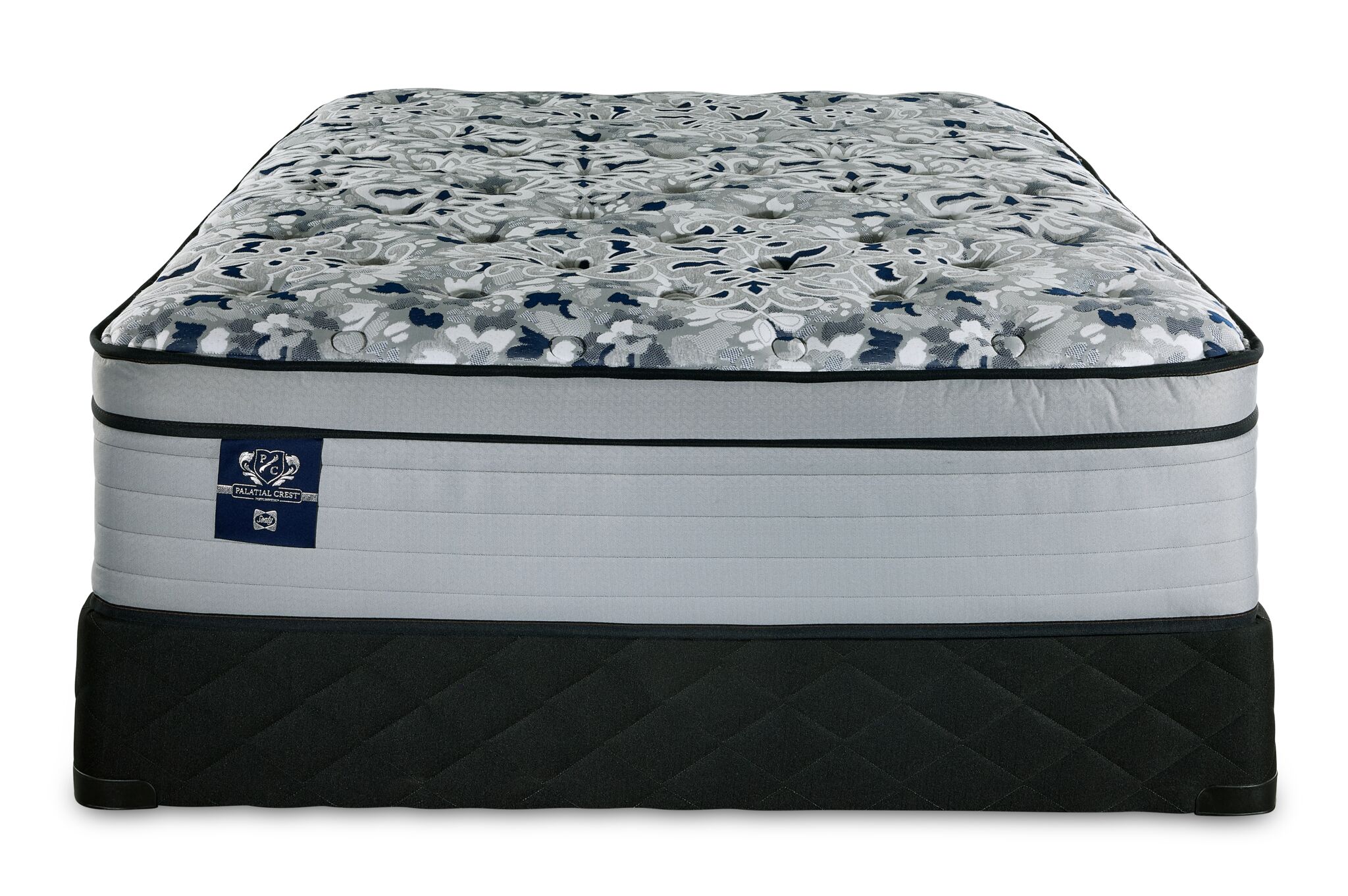 Sealy Posturepedic® Palatial Crest® Tenley II Medium Eurotop Queen Mattress and Boxspring Set - Image 2