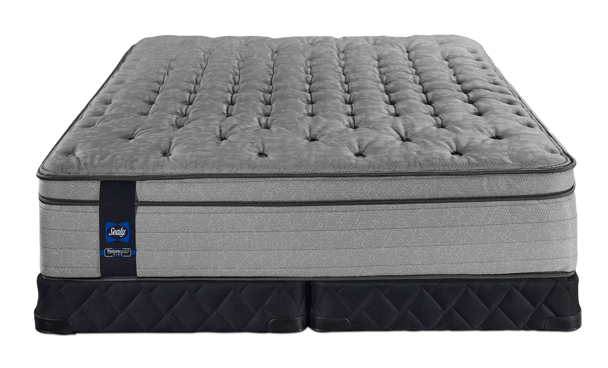 Sealy Posturepedic® Plus Sterling Artemis Euro Top Luxury Firm King Mattress and Low Profile Split Boxspring Set - Image 2
