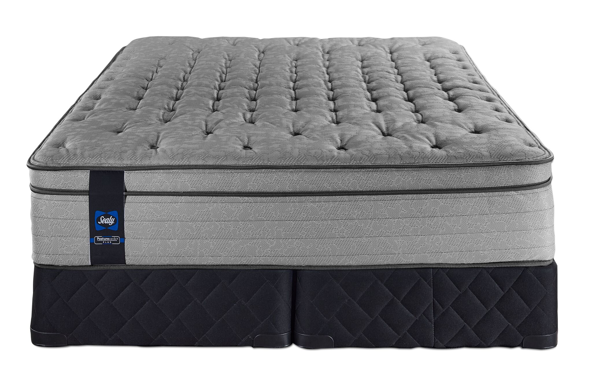 Sealy Posturepedic® Plus Sterling Artemis Euro Top Luxury Firm King Mattress and Split Boxspring Set - Image 2