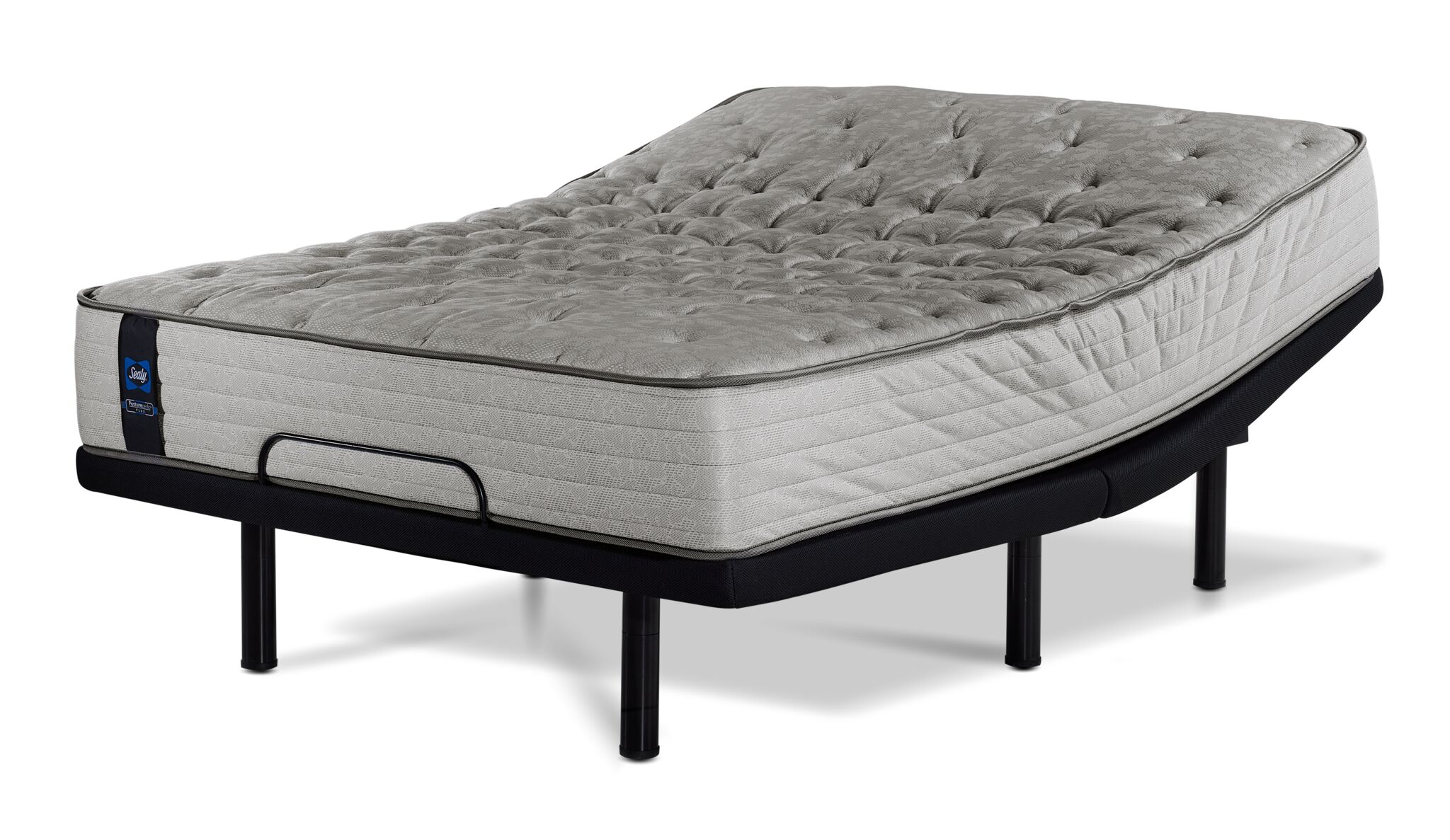 Sealy Posturepedic® Plus Sterling Bowie Tight Top Firm Full Mattress and L2 Motion Pro Adjustable Base