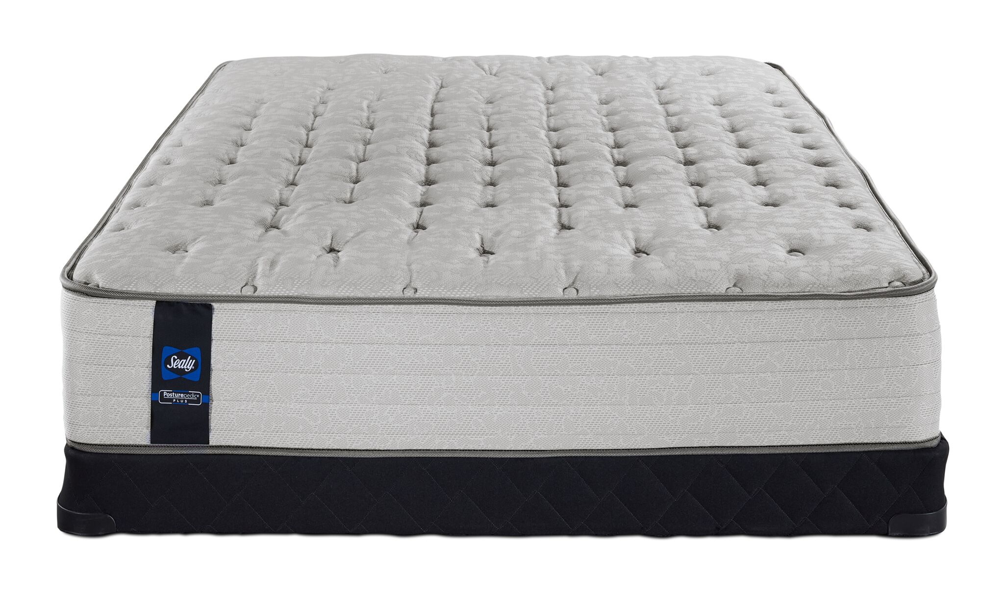 Sealy Posturepedic® Plus Sterling Bowie Tight Top Firm Full Mattress and Low Profile Boxspring Set - Image 2