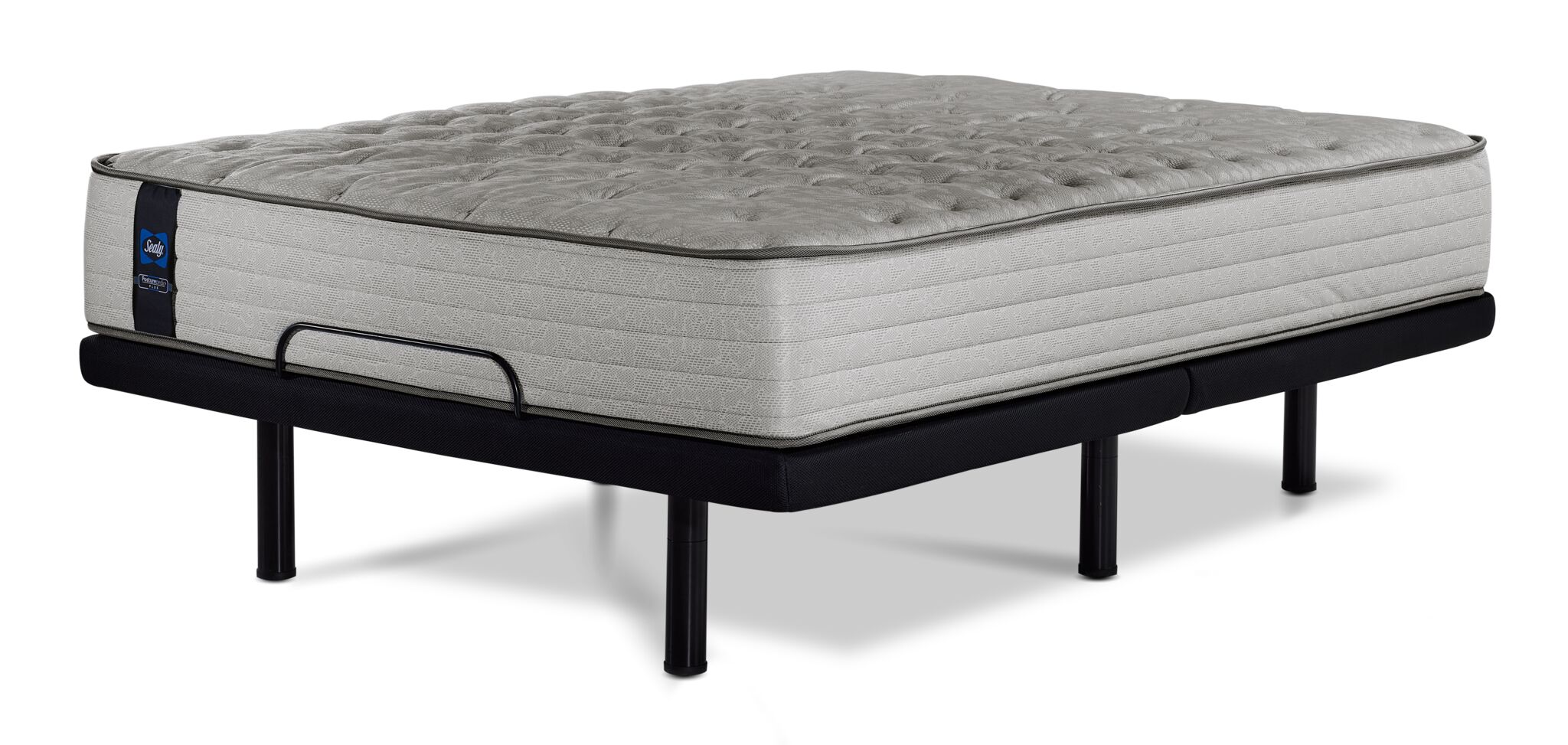 Sealy Posturepedic® Plus Sterling Bowie Tight Top Firm Twin XL Mattress and L2 Motion Pro Adjustable Base - Image 2