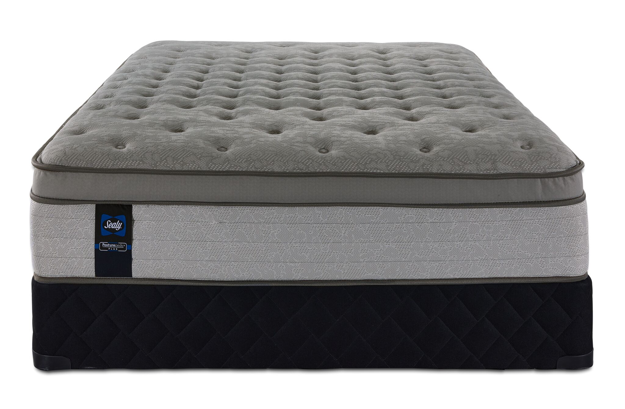 Sealy Posturepedic® Plus Sterling Hera Plush Euro Top Queen Mattress and Boxspring Set - Image 2