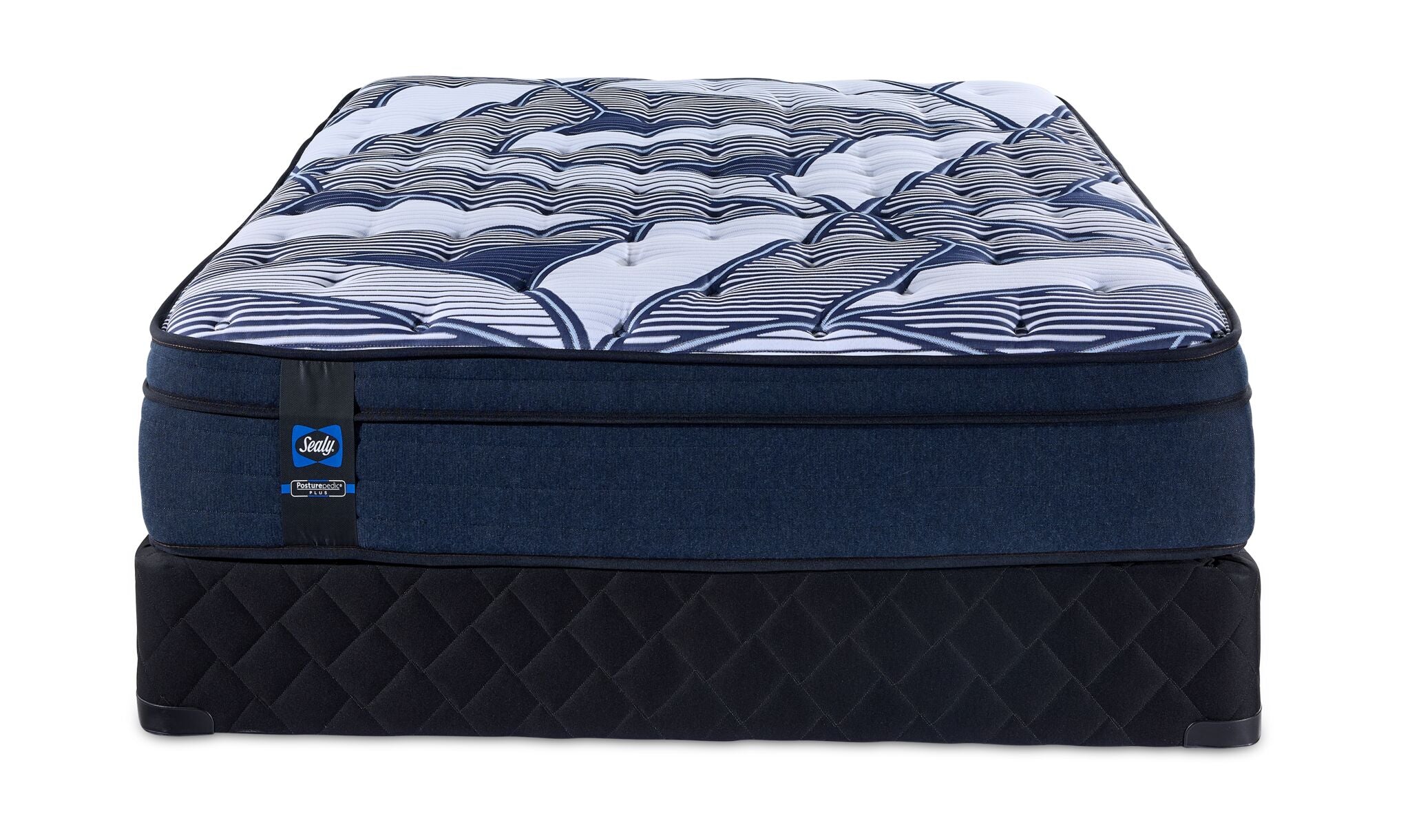 Sealy Posturepedic® Plus Sterling - Hugo II Medium Eurotop King Mattress and Split Boxspring Set - Image 2