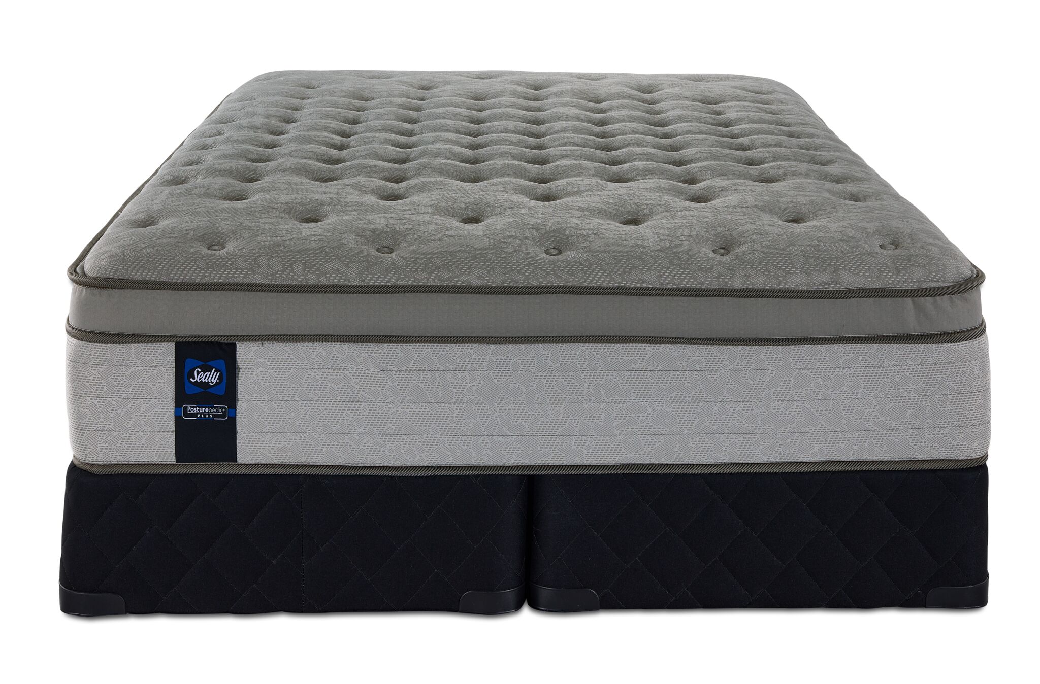 Sealy Posturepedic® Plus Sterling Milana II Luxury Plush Eurotop King Mattress and Split Boxspring Set - Image 2
