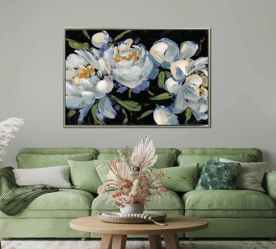 Season of Blooms Wall Art - White/Green - 46 X 31 - Image 2