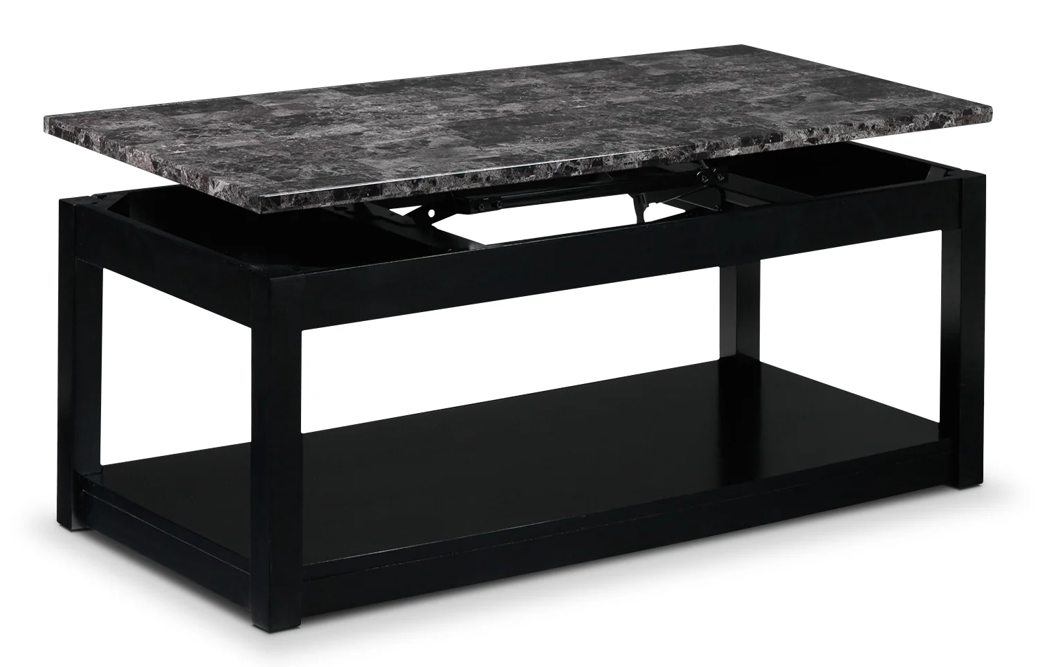 Selena Lift-Top Coffee Table - Black - Image 2