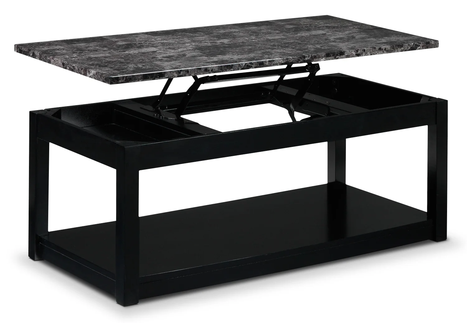 Selena Lift-Top Coffee Table - Black - Image 3