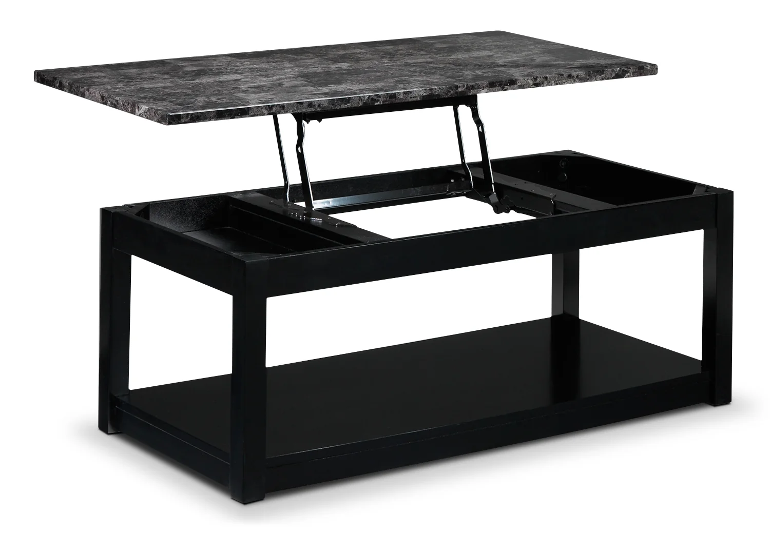 Selena Lift-Top Coffee Table - Black - Image 4