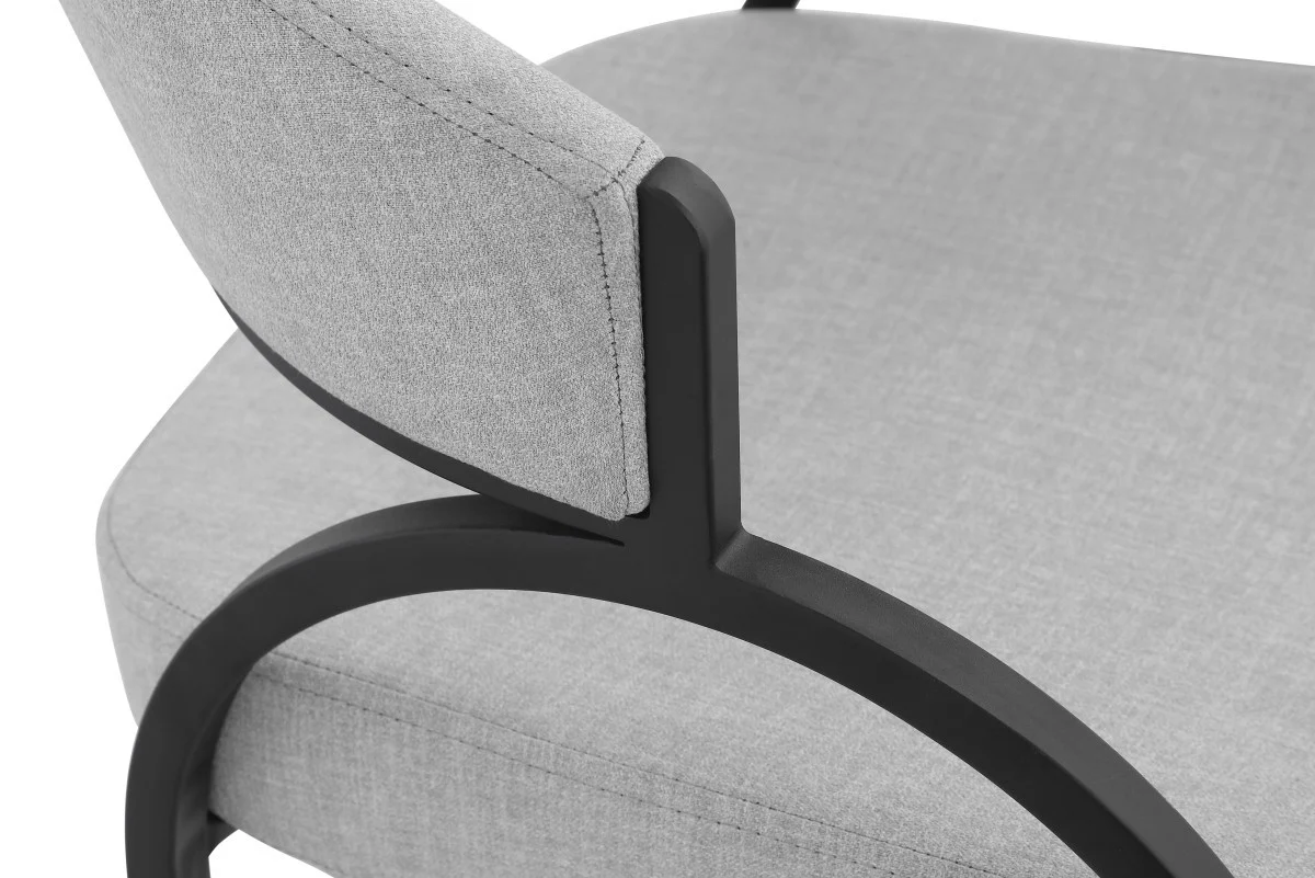 Sena Dining Chair - Grey/Black - Set of Two - Image 3