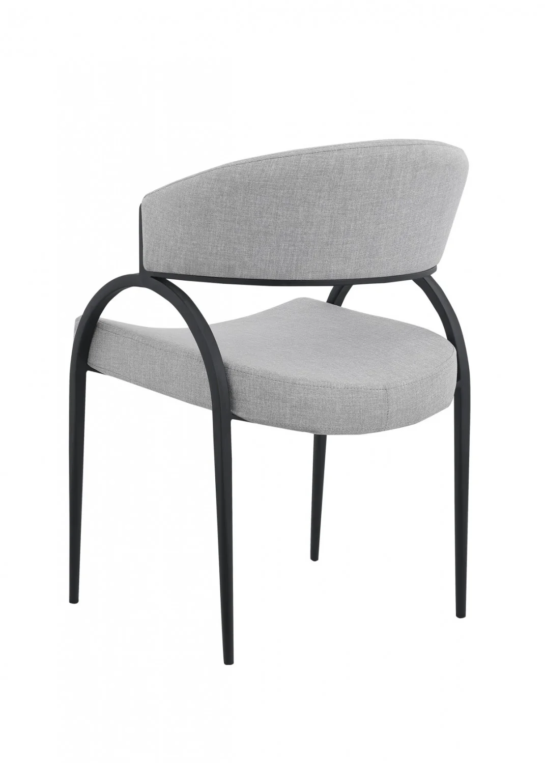 Sena Dining Chair - Grey/Black - Set of Two - Image 4