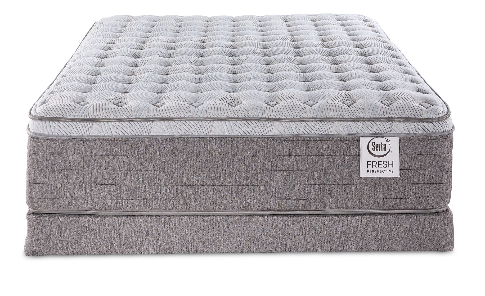 Serta Fresh Perspective Medium King Mattress and Low Profile Split Boxspring Set - Image 2
