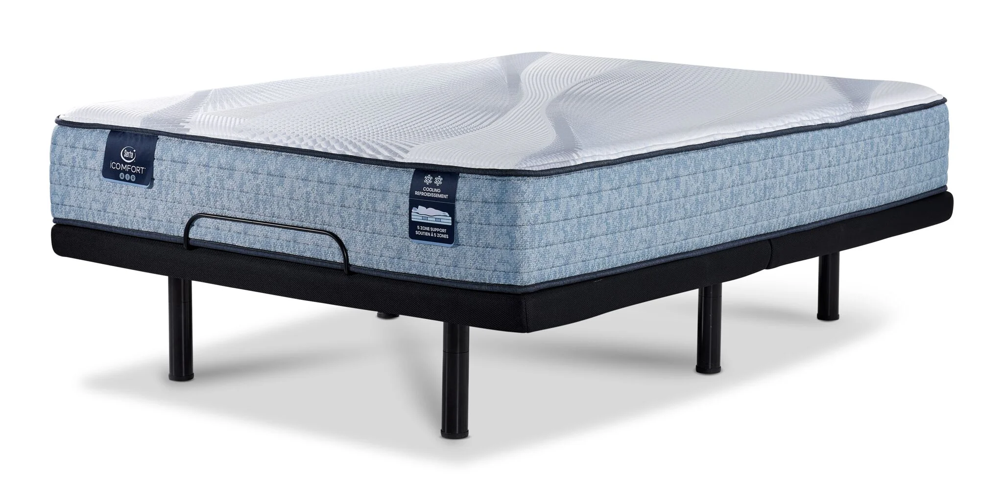 Serta iComfort® AIR 1 Firm 11.5" Queen Mattress and L2 Motion Pro Adjustable Base - Image 2