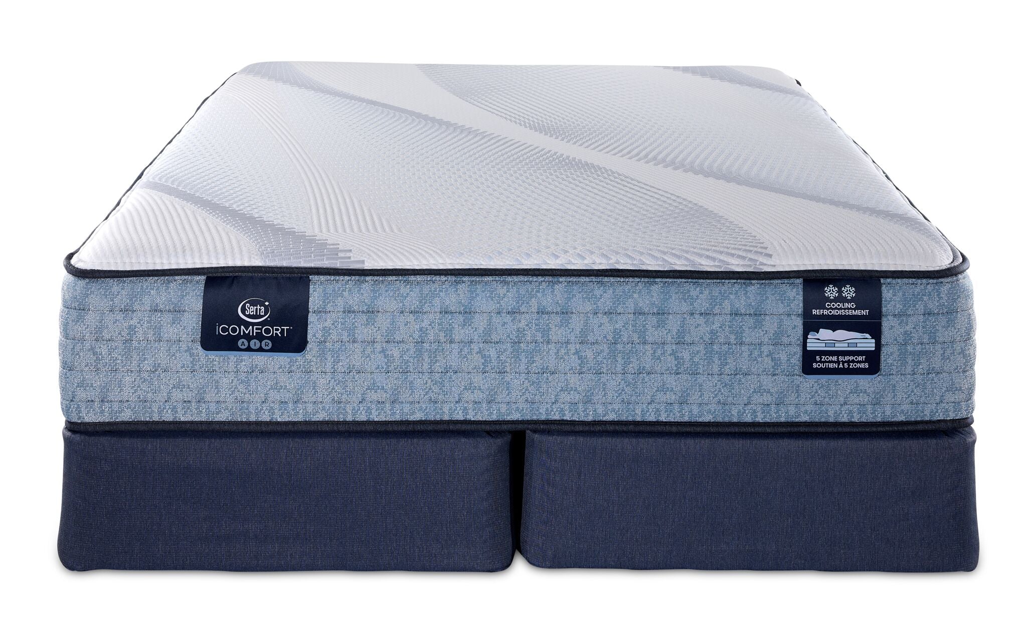 Serta iComfort® AIR 1 Firm 11.5" Queen Mattress and Split Boxspring Set - Image 2