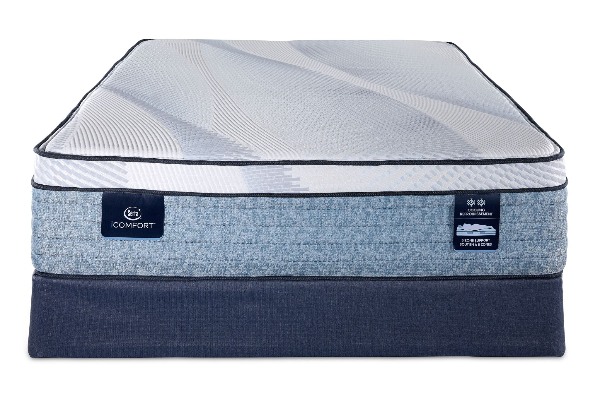 Serta iComfort® AIR 2 Luxury Firm Euro Top 13" Queen Mattress and Boxspring Set - Image 2