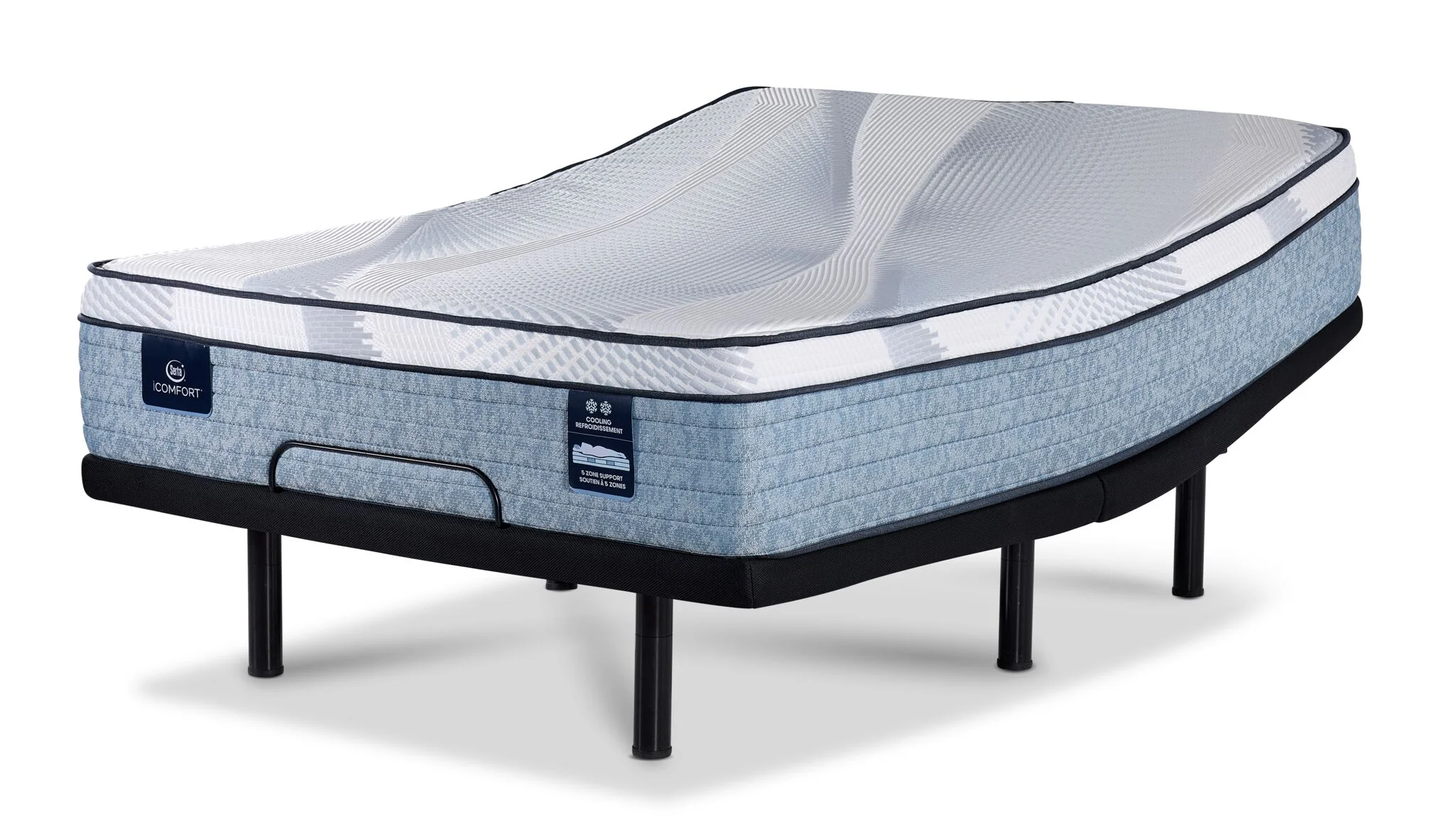 Serta iComfort® AIR 2 Luxury Firm Euro Top 13" Queen Mattress and L2 Motion Pro Adjustable Base