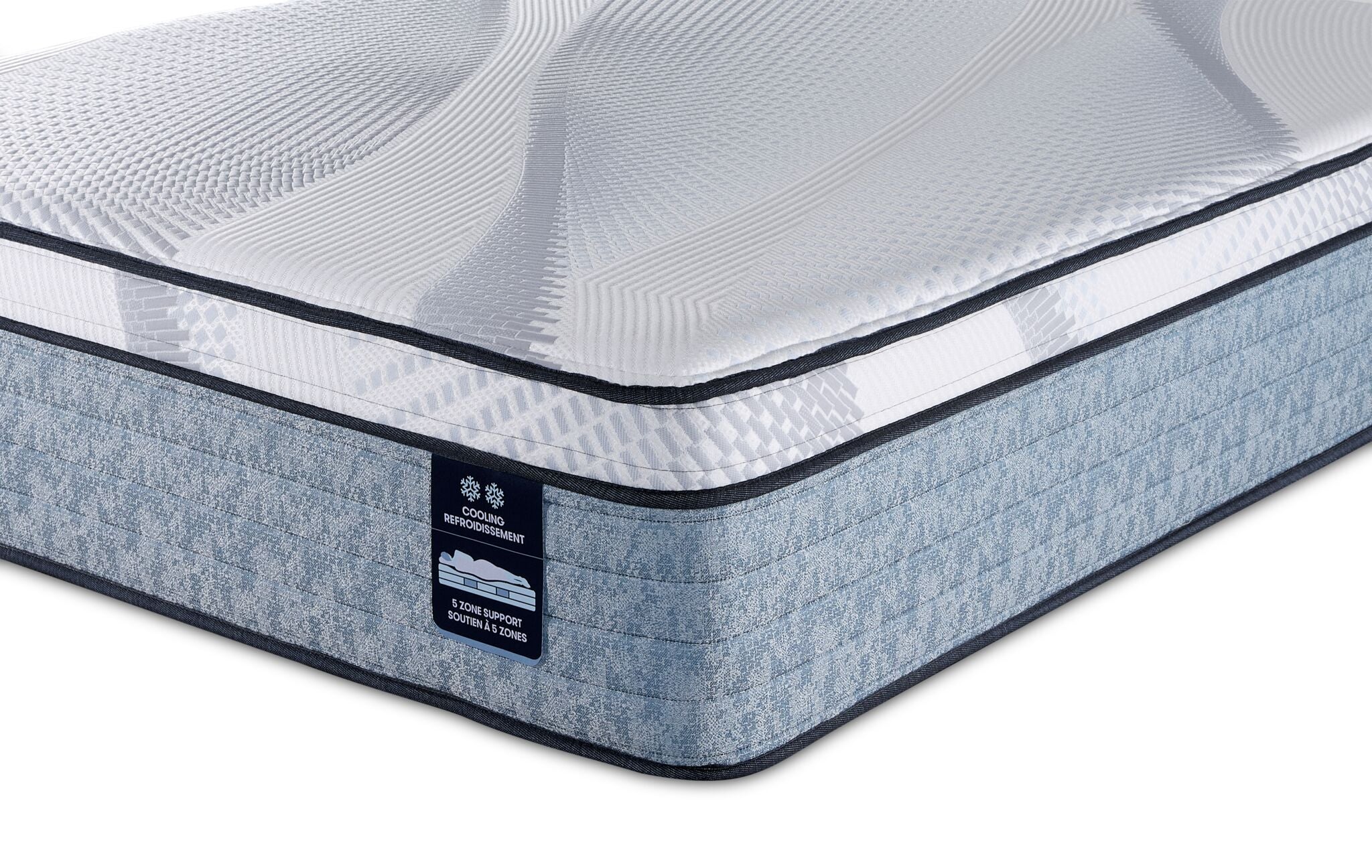 Serta iComfort® AIR 4 Plush Euro Top 14" Full Mattress and Low Profile Boxspring Set - Image 3