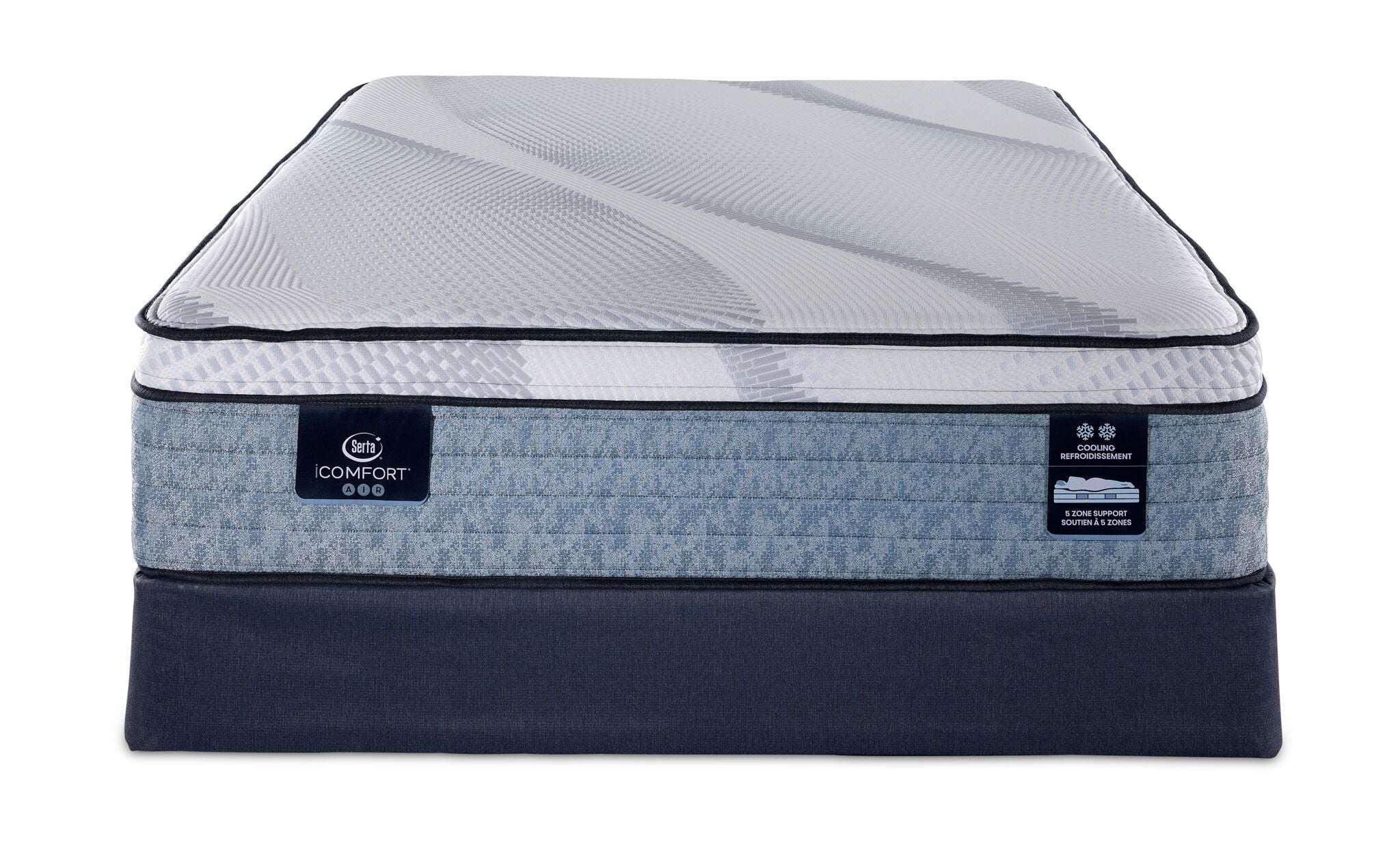 Serta iComfort® AIR 4 Plush Euro Top 14" Queen Mattress and Boxspring Set - Image 2