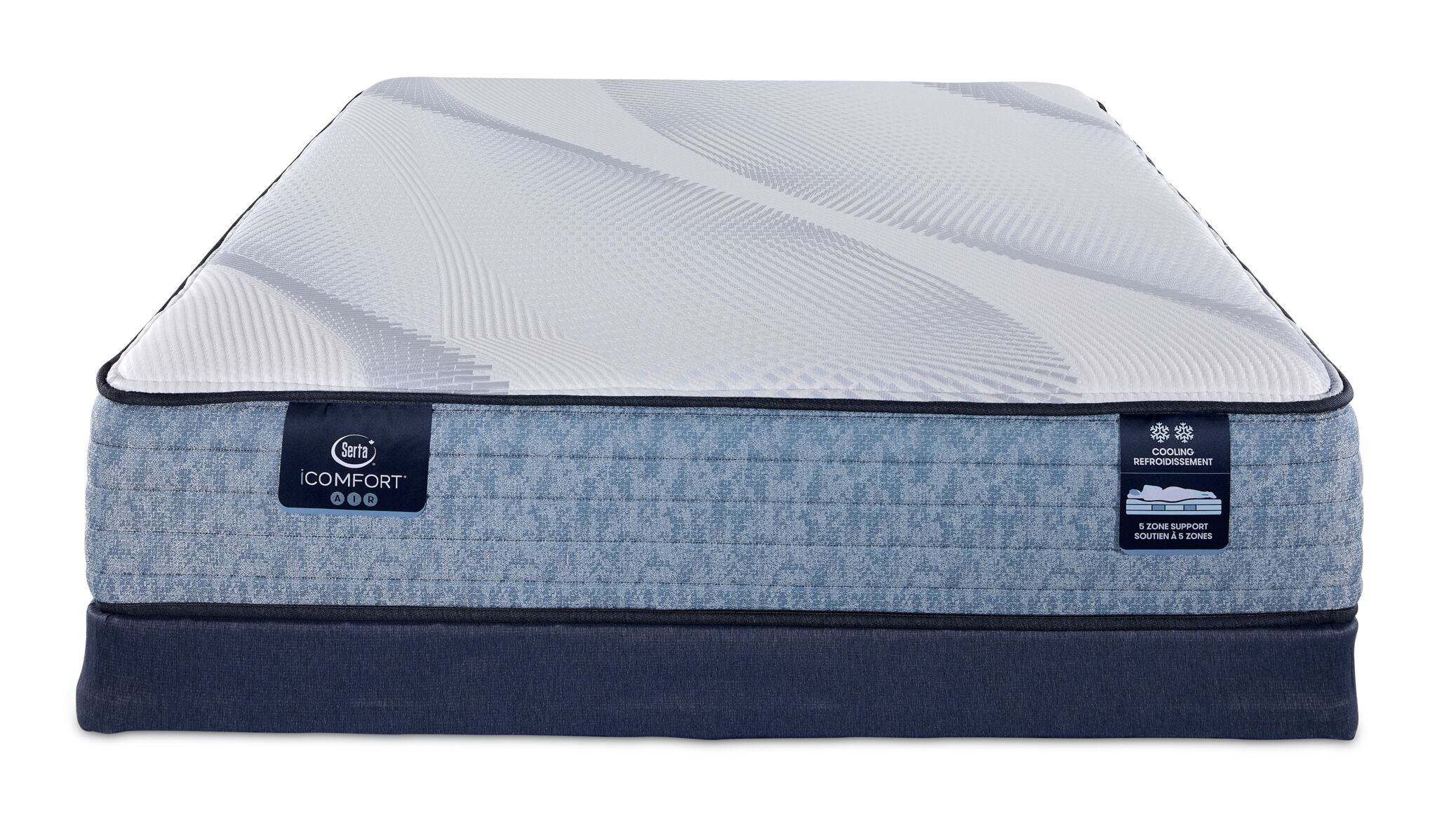 Serta iComfort® AIR Hybrid Medium 11.5" Full Mattress and Low Profile Boxspring Set - Image 2