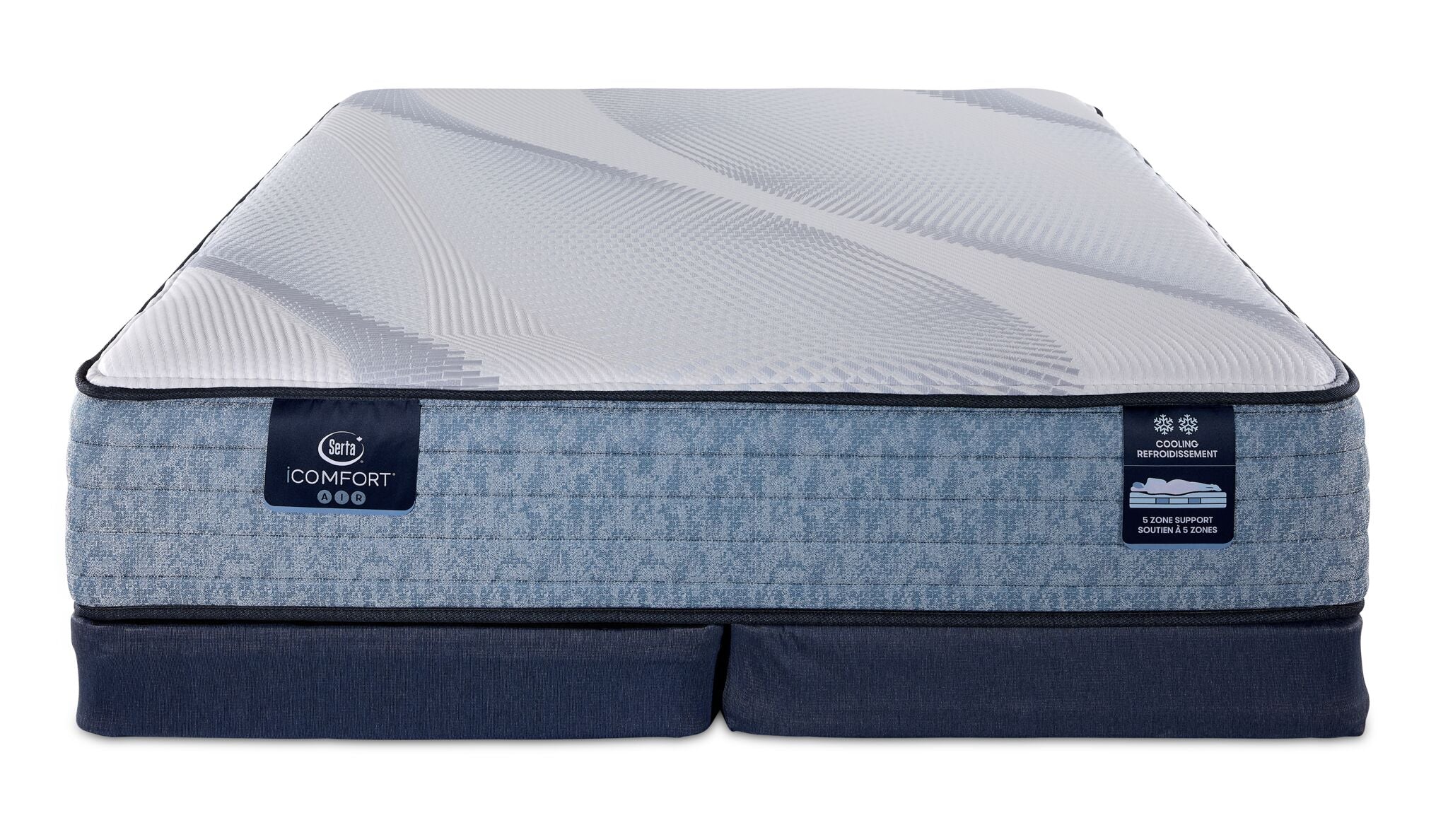 Serta iComfort® AIR 1 Firm 11.5" King Mattress and Low Profile Split Boxspring Set - Image 2