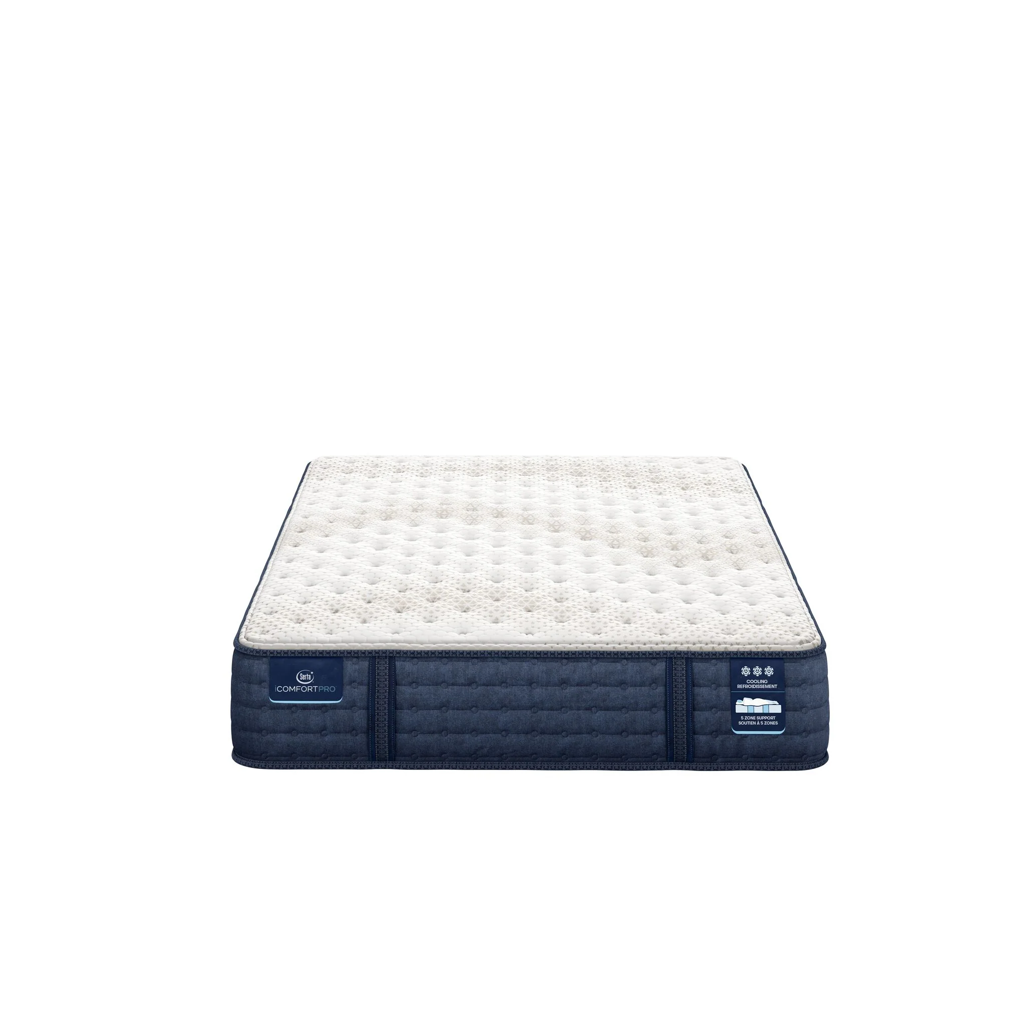 Serta iComfort PRO Scotland Firm Queen Mattress and Split Boxspring Set - Image 2